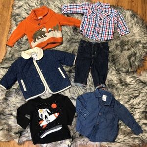 SOLD Baby Boy Clothes, Size 6-12 Months, 6 Pieces